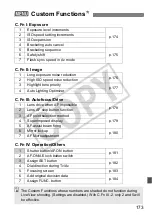 Предварительный просмотр 173 страницы Canon 28 135 - EOS 50D 15.1MP Digital SLR Camera Instruction Manual