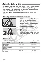 Предварительный просмотр 192 страницы Canon 28 135 - EOS 50D 15.1MP Digital SLR Camera Instruction Manual