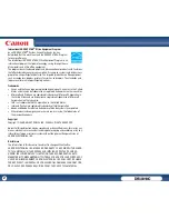 Предварительный просмотр 2 страницы Canon 3093B002 User Manual
