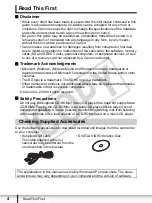 Preview for 4 page of Canon 3421B001 - FS200 32GB Flash Memory Camcorder Instruction Manual