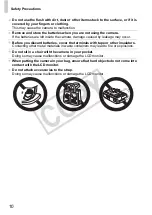 Предварительный просмотр 10 страницы Canon 3474B001 User Manual