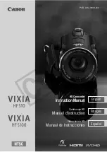 Предварительный просмотр 1 страницы Canon 3568B001 - VIXIA HF S10 Camcorder Instruction Manual