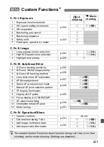 Preview for 221 page of Canon 3814B004 - EOS 7D Digital Camera SLR Instruction Manual