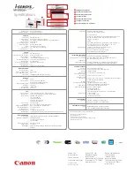 Preview for 2 page of Canon 3920B009 Specifications