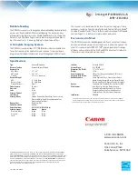 Предварительный просмотр 2 страницы Canon 3923B002 Brochure & Specs