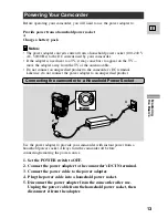 Preview for 13 page of Canon 40MC - Elura MiniDV Digital Camcorder Instruction Manual