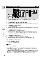 Preview for 40 page of Canon 40MC - Elura MiniDV Digital Camcorder Instruction Manual