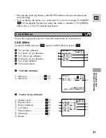 Preview for 41 page of Canon 40MC - Elura MiniDV Digital Camcorder Instruction Manual