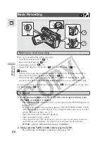 Preview for 20 page of Canon 45 MC - ZR45MC MiniDV Digital Camcorder Instruction Manual