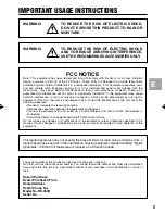 Предварительный просмотр 3 страницы Canon 450X - RE Document Camera Instruction Manual