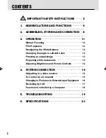 Предварительный просмотр 6 страницы Canon 450X - RE Document Camera Instruction Manual