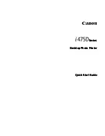 Предварительный просмотр 2 страницы Canon 475D - i Color Inkjet Printer Quick Start Manual