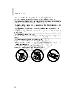 Предварительный просмотр 12 страницы Canon 5033B001 User Manual