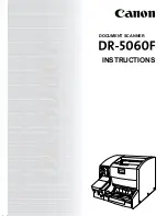 Preview for 1 page of Canon 5060F - Document Scanner Instructions Manual