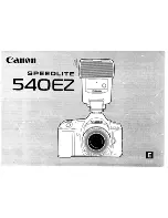 Canon 540EZ - Speedlite - Hot-shoe clip-on Flash Instruction Book предпросмотр