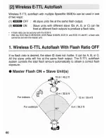 Preview for 60 page of Canon 550EX - Speedlite - Hot-shoe clip-on Flash Instructions Manual