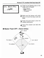 Preview for 61 page of Canon 550EX - Speedlite - Hot-shoe clip-on Flash Instructions Manual