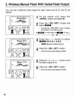 Preview for 72 page of Canon 550EX - Speedlite - Hot-shoe clip-on Flash Instructions Manual