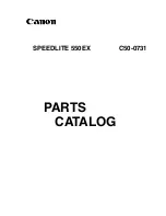 Canon 550EX - Speedlite - Hot-shoe clip-on Flash Parts Catalog preview