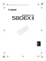 Preview for 118 page of Canon 580EX - Speedlite II - Hot-shoe clip-on Flash Instruction Manual