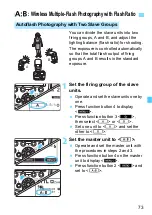 Preview for 73 page of Canon 600EXII-RT Instruction Manual