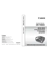 Предварительный просмотр 1 страницы Canon 7080C - DR - Document Scanner Instruction Manual