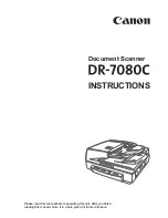 Предварительный просмотр 5 страницы Canon 7080C - DR - Document Scanner Instruction Manual