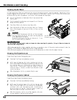 Preview for 42 page of Canon 7215 - LV XGA LCD Projector Owner'S Manual