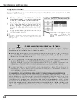 Preview for 44 page of Canon 7215 - LV XGA LCD Projector Owner'S Manual