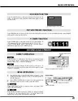 Preview for 21 page of Canon 7345 - LV - LCD Projector Owner'S Manual