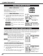 Предварительный просмотр 22 страницы Canon 7355 - LV XGA LCD Projector Owner'S Manual