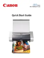 Preview for 1 page of Canon 8582A001 - i 80 Color Inkjet Printer Quick Start Manual