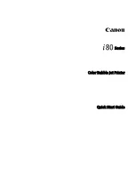 Preview for 3 page of Canon 8582A001 - i 80 Color Inkjet Printer Quick Start Manual