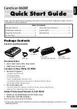 Preview for 2 page of Canon 8600F - CanoScan Quick Start Manual