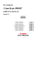 Canon 8800F - CanoScan - Flatbed Scanner Service Manual предпросмотр