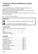 Предварительный просмотр 2 страницы Canon 8x20 IS Instructions Manual