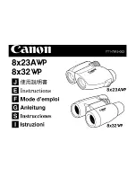 Canon 8x23AWP Instructions Manual preview