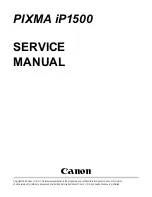 Предварительный просмотр 1 страницы Canon 9319A001AA Service Manual