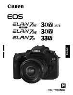 Предварительный просмотр 1 страницы Canon 9353A004 - EOS ELAN 7NE SLR Camera Instructions Manual