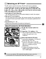 Предварительный просмотр 41 страницы Canon 9353A004 - EOS ELAN 7NE SLR Camera Instructions Manual