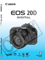 Предварительный просмотр 1 страницы Canon 9442a008 - EOS 20D Digital Camera SLR Instruction Manual