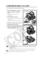 Предварительный просмотр 16 страницы Canon 9540A003 - Optura 400 Camcorder Instruction Manual