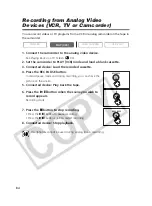 Preview for 84 page of Canon 9540A003 - Optura 400 Camcorder Instruction Manual