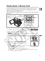 Предварительный просмотр 111 страницы Canon 9540A003 - Optura 400 Camcorder Instruction Manual