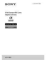 Canon A 6000 ILCE-6000 Instruction Manual preview