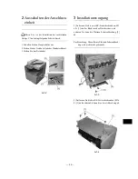 Предварительный просмотр 25 страницы Canon Additional Finisher Tray-C1 Installation Procedure