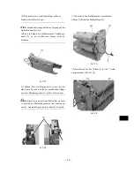 Предварительный просмотр 29 страницы Canon Additional Finisher Tray-C1 Installation Procedure