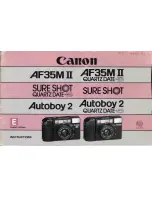 Предварительный просмотр 1 страницы Canon AF35M II Quartz Date Instructions Manual