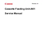Canon AK1 Service Manual preview