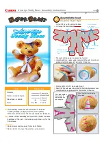 Предварительный просмотр 1 страницы Canon Amerigo Teddy Bear Assembly Instructions